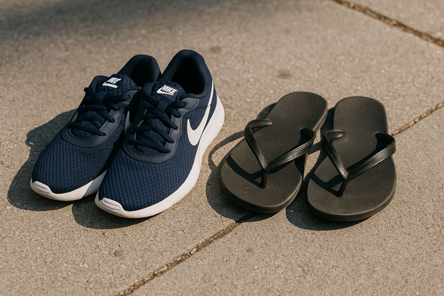 Nikes or Flip Flops?